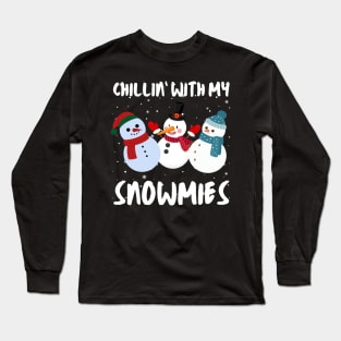 chillin with my snowmies Long Sleeve T-Shirt